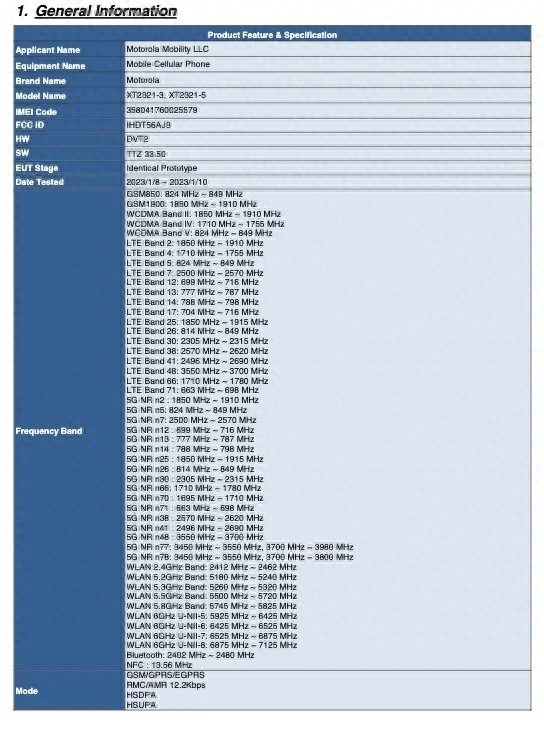 续航稳了!摩托罗拉Razr Plus 2023通过FCC认证:2850mAh+790mAh双电池设计
