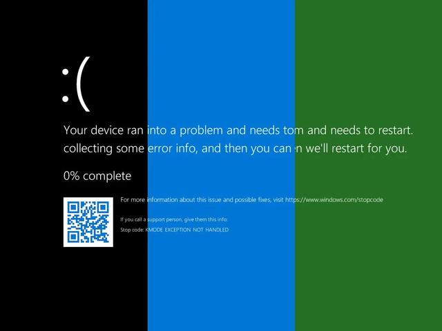 Windows 11预览版不止有蓝屏，还会出现绿屏与黑屏
