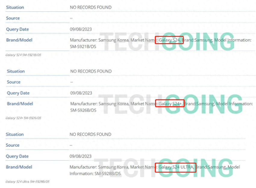 三星Galaxy S24系列手机现身IMEI数据库，三款机型均通过测试