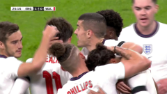 友谊赛-英斯倒挂金钩勒温首秀破门 英格兰3-0威尔士