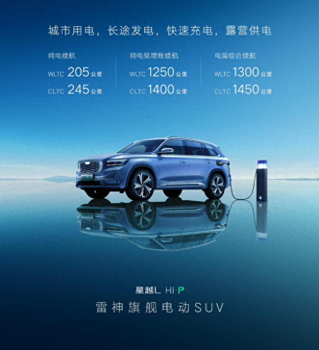 吉利星越L Hi.P插混发布,油耗5.3升