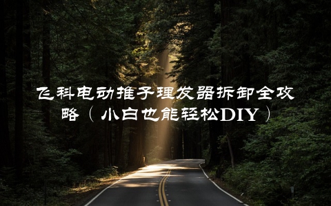 飞科电动推子理发器拆卸全攻略（小白也能轻松DIY）