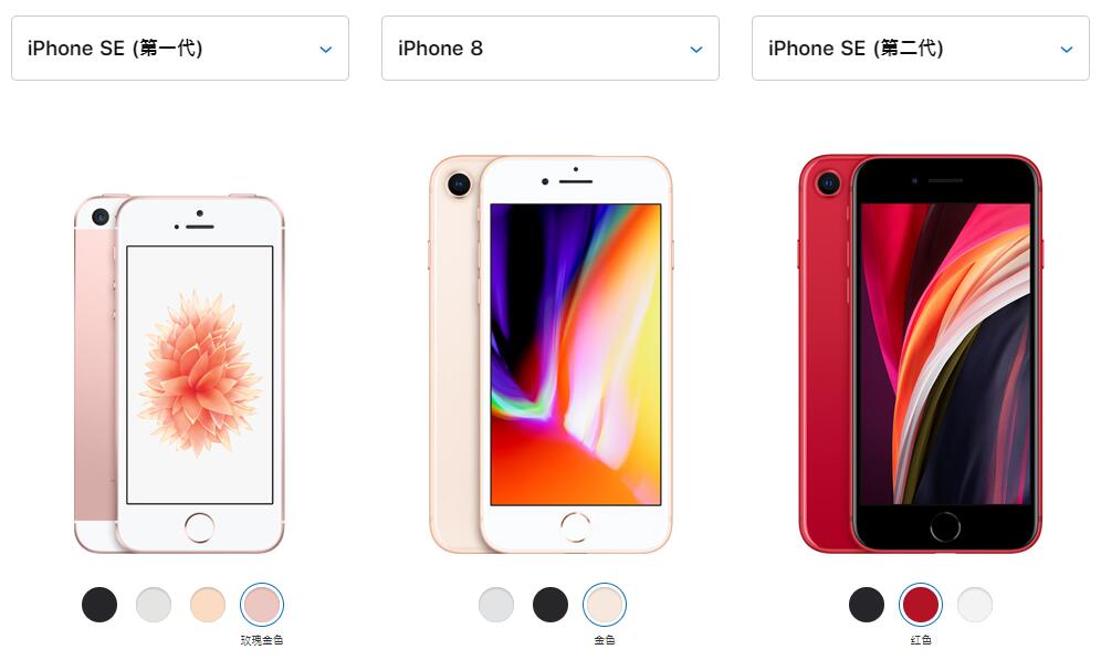 新旧iPhone SE、iPhone 8规格对比：除了最新A13处理器，摄像头也升级了