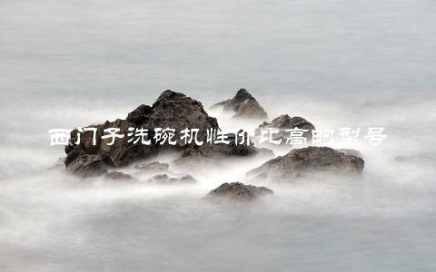 西门子洗碗机性价比高的型号