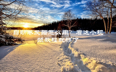 自动卷发器怎么用？看这个视频教程就够了