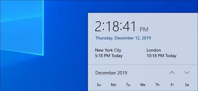 如何在 Windows 10 的任务栏上查看多个时区时钟