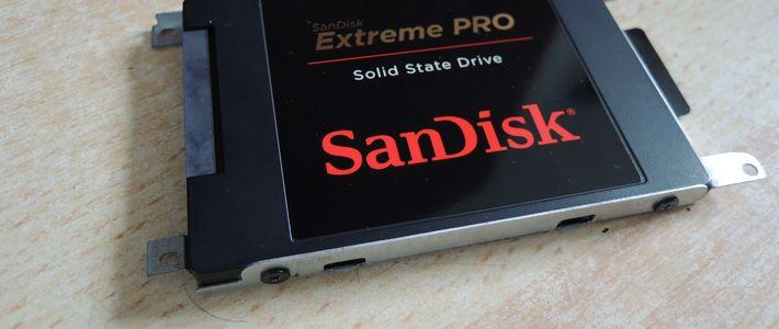 笔记本安装SanDisk 闪迪 Extreme PRO 480GB固态硬盘