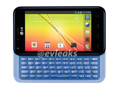 侧滑全键盘 LG Optimus F3Q效果图曝光