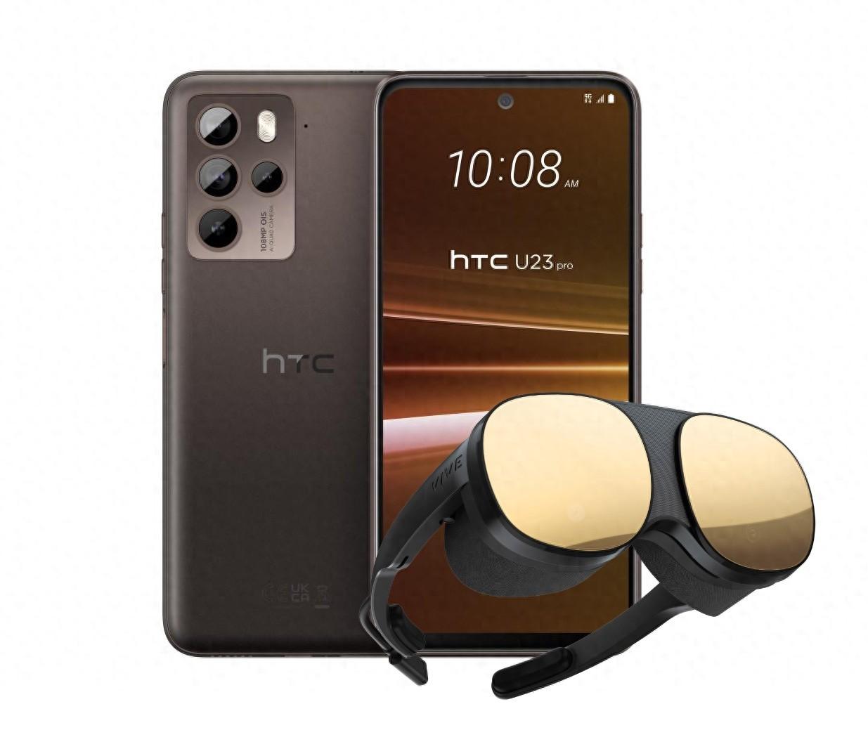 HTC推出U23 pro手机VIVE Flow版:附带VR,18900新台币