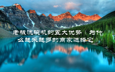 老板洗碗机的五大优势（为什么越来越多的商家选择它）