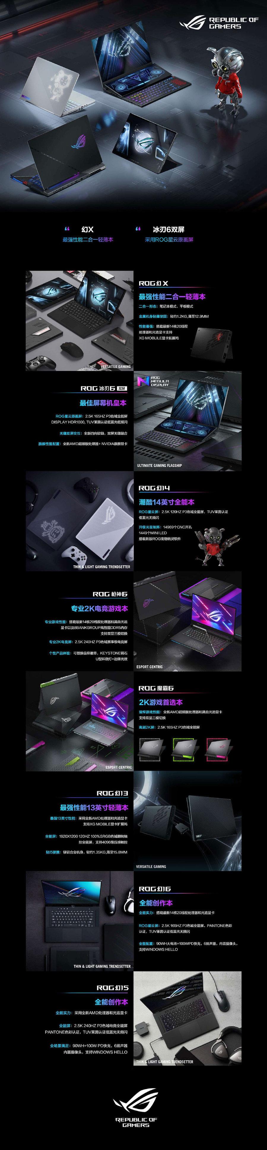 ROG 多款笔记本现已上架官网，25日发布