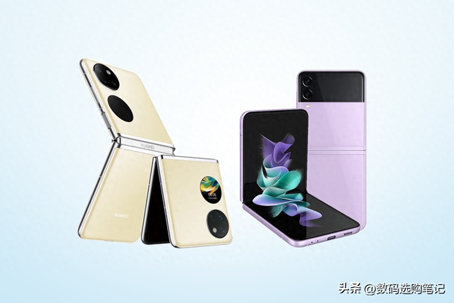 纵向折叠屏手机：华为Pocket S对比三星Galaxy Z Flip3，选谁更好？