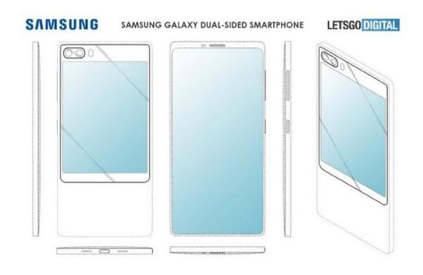 三星双面屏手机专利图曝光 前后双屏/很轻薄/后置双摄