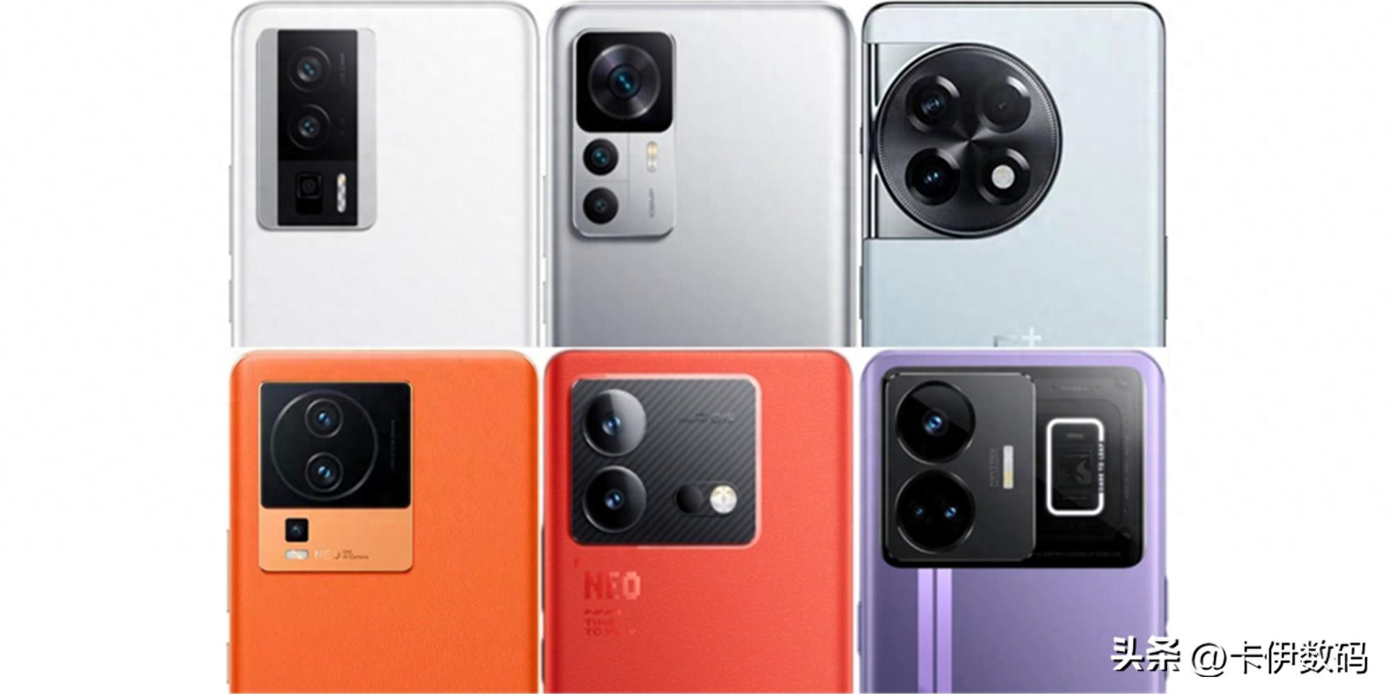 六款骁龙8+对比，红米真我iQOO一加大混战，一文看懂超详细参数！