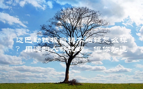 迈巴勒钛极岩铸不粘锅怎么样？用过的人都说好，但你知道它的这些特点吗？
