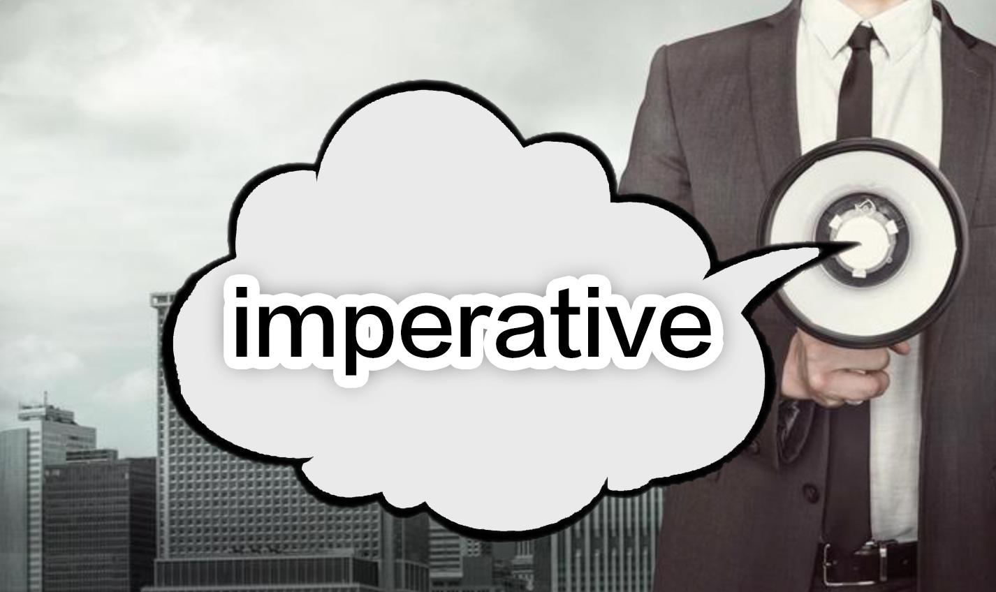 随时随地记单词，今日学习：imperative