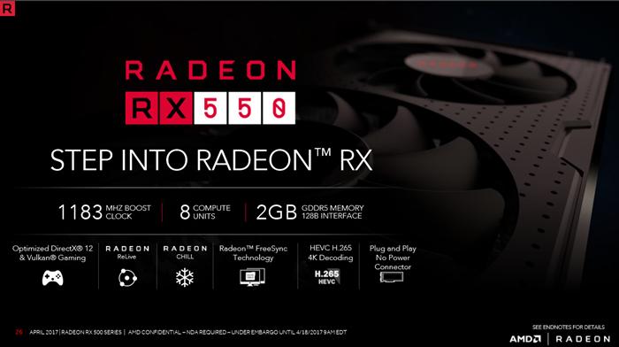 Radeon RX 550显卡性能测试：玩网游比核显好多了