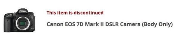 APS-C旗舰将更新？佳能7D2或已停产