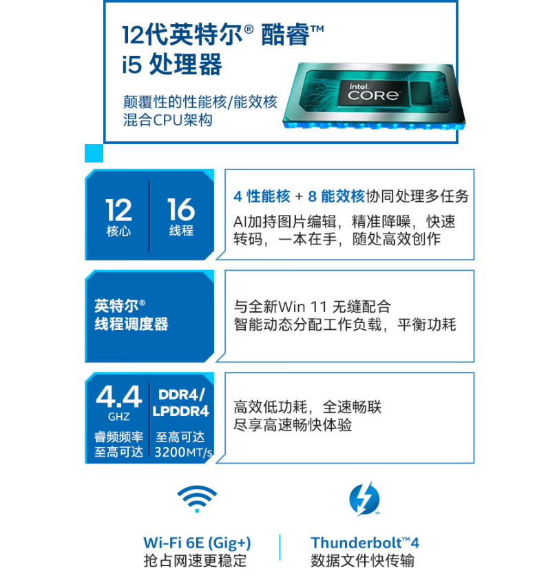 性能强但价不高，配i5-1240P处理器，宏碁这款笔记本仅3899元