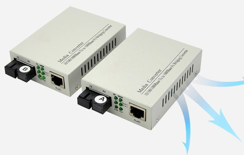 光收发器安装介绍，光纤收发器连接示意图解