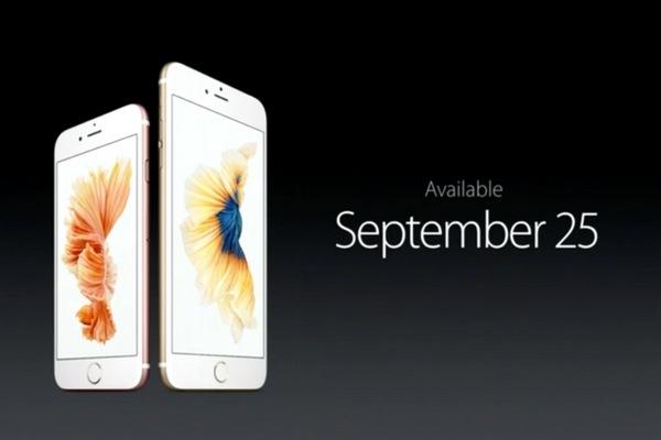 iPhone 6s及Plus本月12日预定25日上市