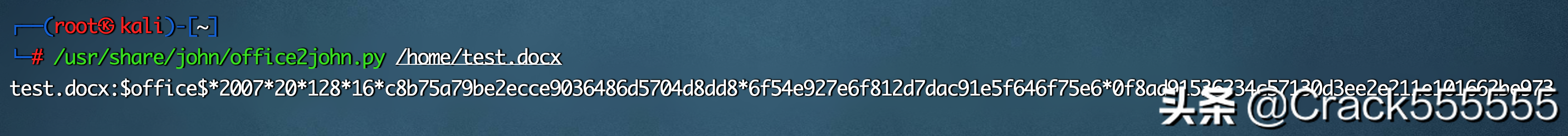 Microsoft Office文档密码的破解与防护
