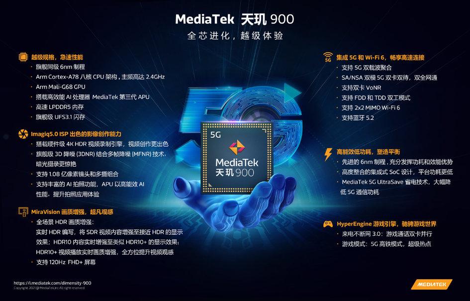 OPPO Reno6 首发天玑900处理器,性能强劲不容错过