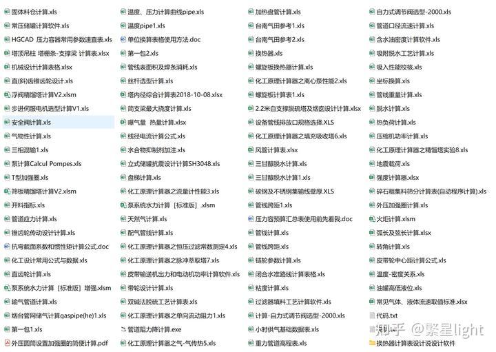 化工计算表格软件大全-450套，快来下载！