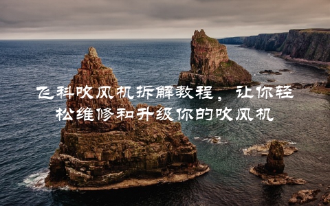 飞科吹风机拆解教程，让你轻松维修和升级你的吹风机