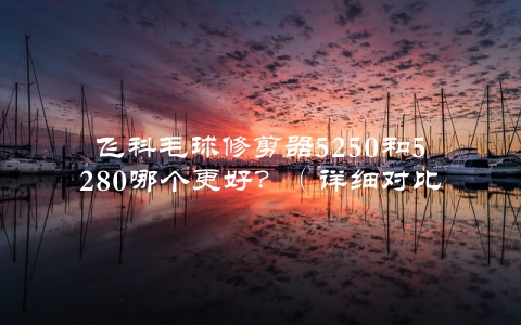 飞科毛球修剪器5250和5280哪个更好？（详细对比评测）