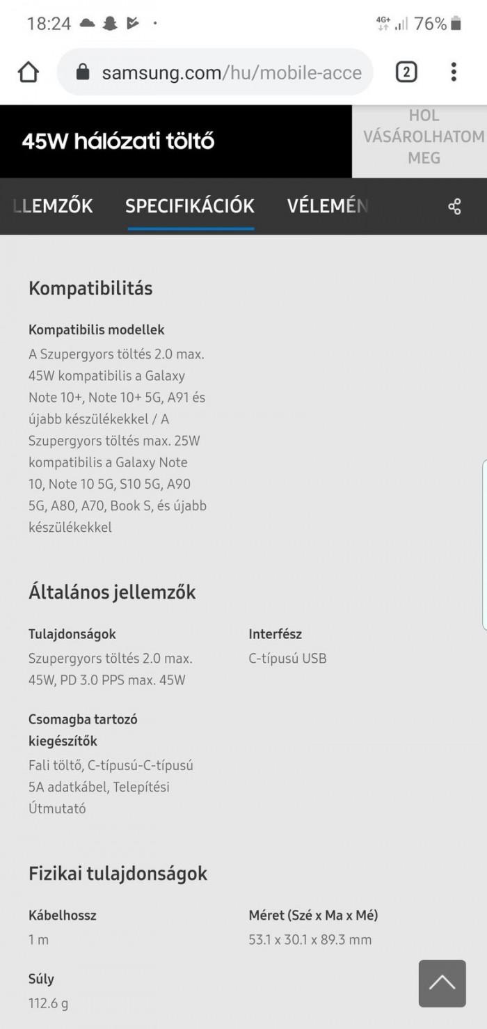 「图」支持45W快充：Galaxy A90 5G/A91现身三星匈牙利官网