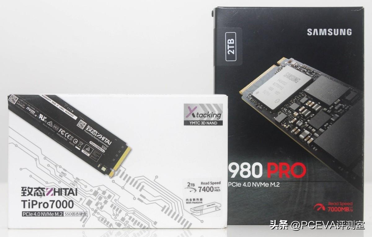 PCIe 4.0旗舰终极比拼:致态TiPro7000 2TB Vs 三星980PRO 2TB