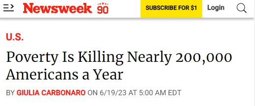 【世界说】美媒:美国持续存在的贫困问题是其“自我造成的”不公正