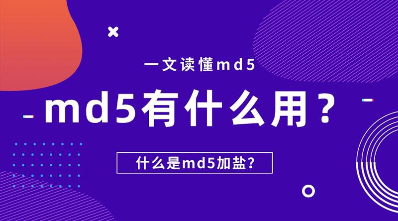 一文读懂md5，md5有什么用，什么是md5加盐