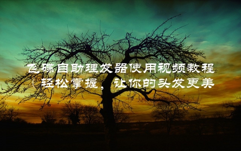飞碟自助理发器使用视频教程（轻松掌握，让你的头发更美丽）