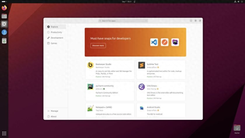 Ubuntu 23.10发行版测试启用全新App Center应用中心