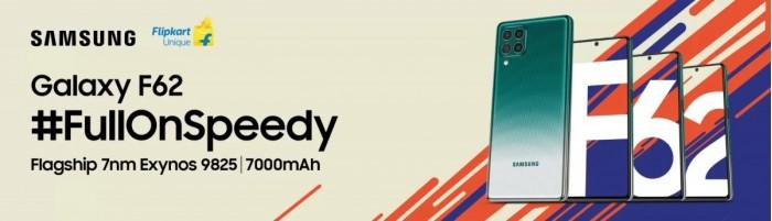 三星Galaxy F62在印度首发 配备7000mAh电池与Exynos 9825