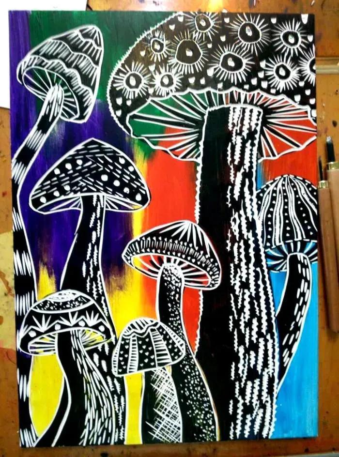 30张创意儿童画来啦！大胆的色彩，奇妙的构图，满满的都是创意！