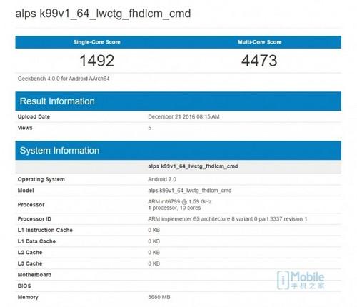 又成战五渣？联发科Helio X30实测跑分