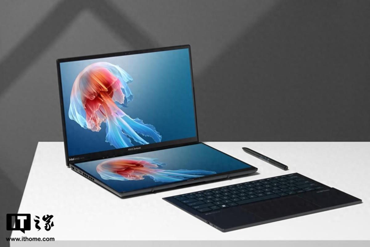 全球首台 14 英寸 OLED 120Hz 高刷屏幕笔记本：灵耀 14 双屏图赏