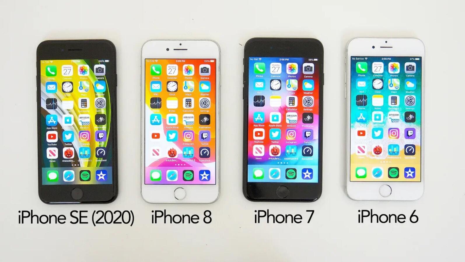 新iPhoneSE与iPhone8/7/6性能测试对比：与A13差距到底有多大？