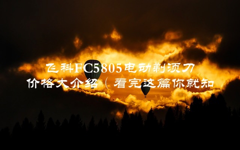 飞科FC5805电动剃须刀价格大介绍（看完这篇你就知道该不该买了）