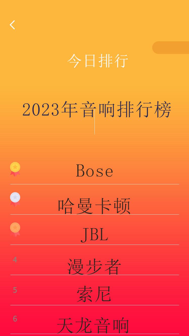 2023年音响排行榜来啦,燥热起来！