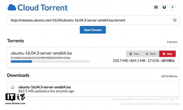 BT下载利器CloudTorrent安装教程详解