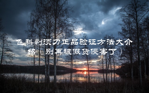 飞科剃须刀正品验证方法大介绍（别再被假货侵害了）