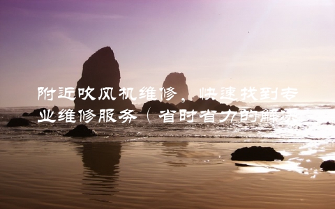 附近吹风机维修，快速找到专业维修服务（省时省力的解决方法）