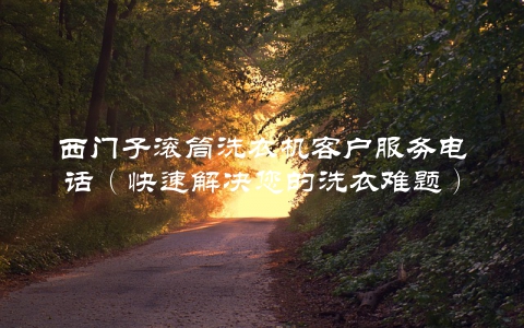 西门子滚筒洗衣机客户服务电话（快速解决您的洗衣难题）