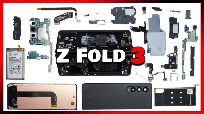 PBKReview分享Galaxy Z Fold 3折叠屏新机拆解视频