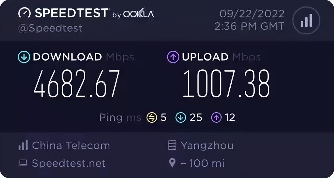5000M宽带来了!有人成功开通:可惜月租太贵