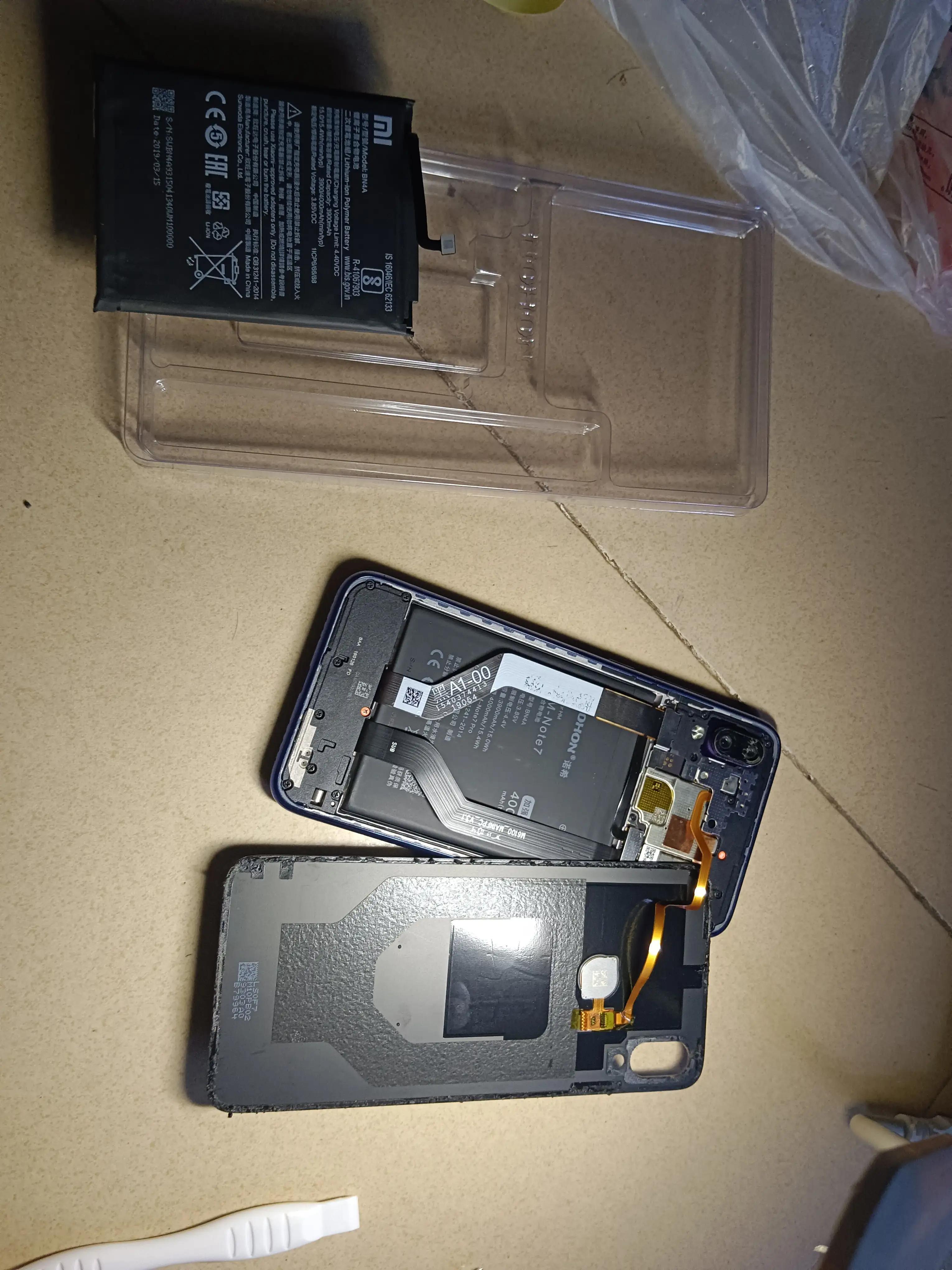 红米note7电池第一次自己动手更换成功